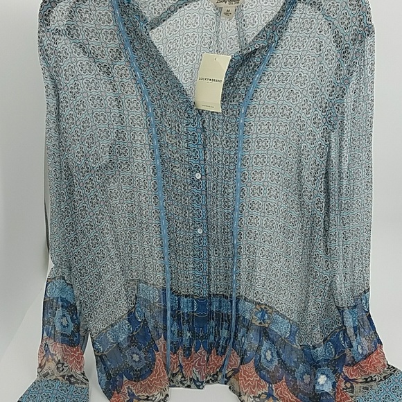 Lucky Brand  Button Down Blouse - Picture 3 of 8